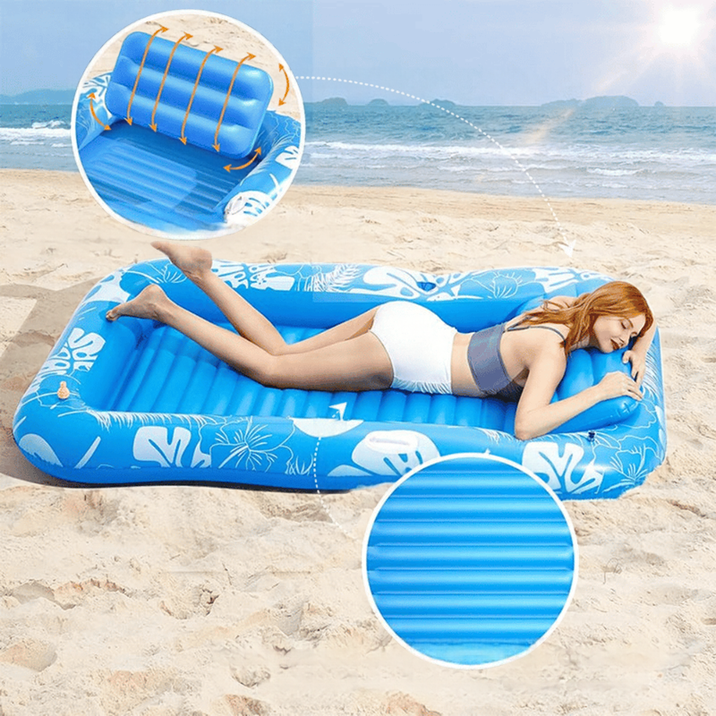 Floatvexa – Aufblasbare Duo-Liege mit integriertem Sprühsystem