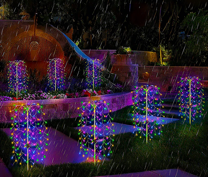 Sunburst – Solar LED Feuerwerk Gartenleuchte mit mehreren Lichtstrahlen