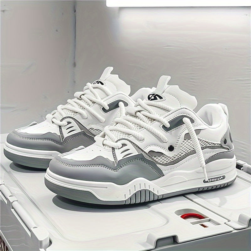 TIMOTHY – Schnür-Sneaker mit dicker Sohle und geometrischem Muster