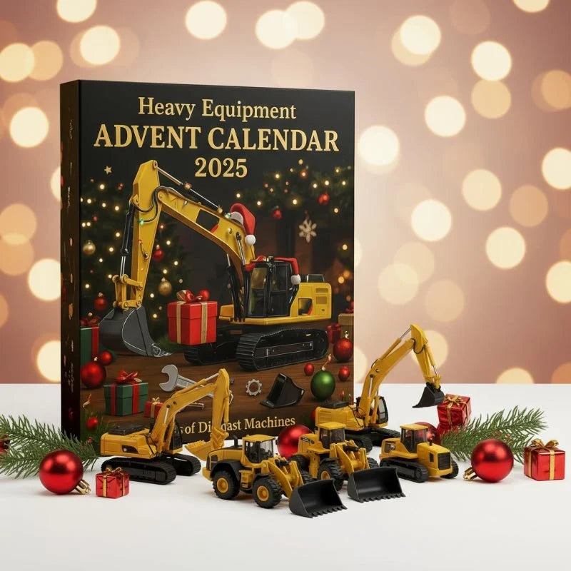 Buildnaro – Adventskalender mit 24 Überraschungsfächern im Baufahrzeugdesign