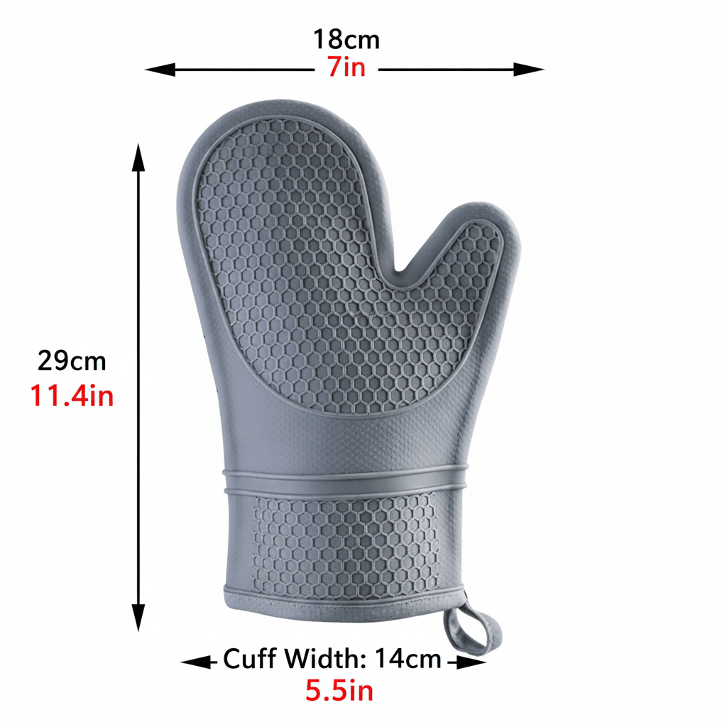 HEATSAFE – Rutschfeste Silikon-Ofenhandschuhe für maximalen Hitzeschutz