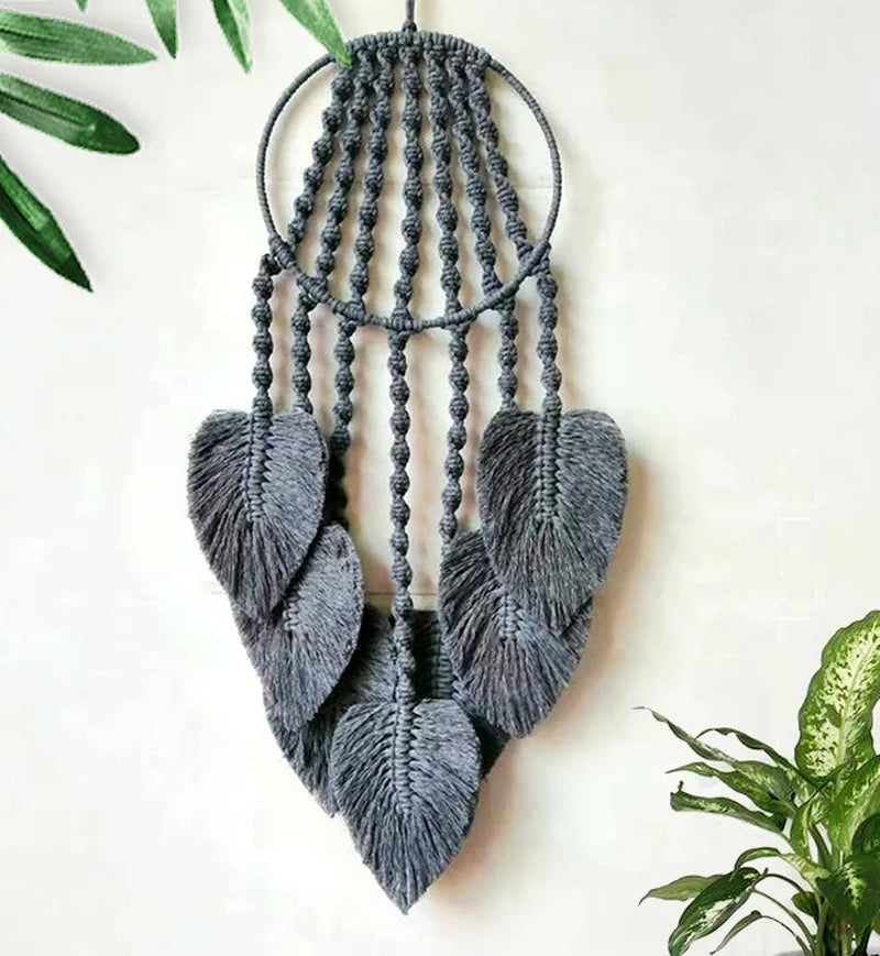 Feather Dreams Makramee - Handgefertigte Qualität