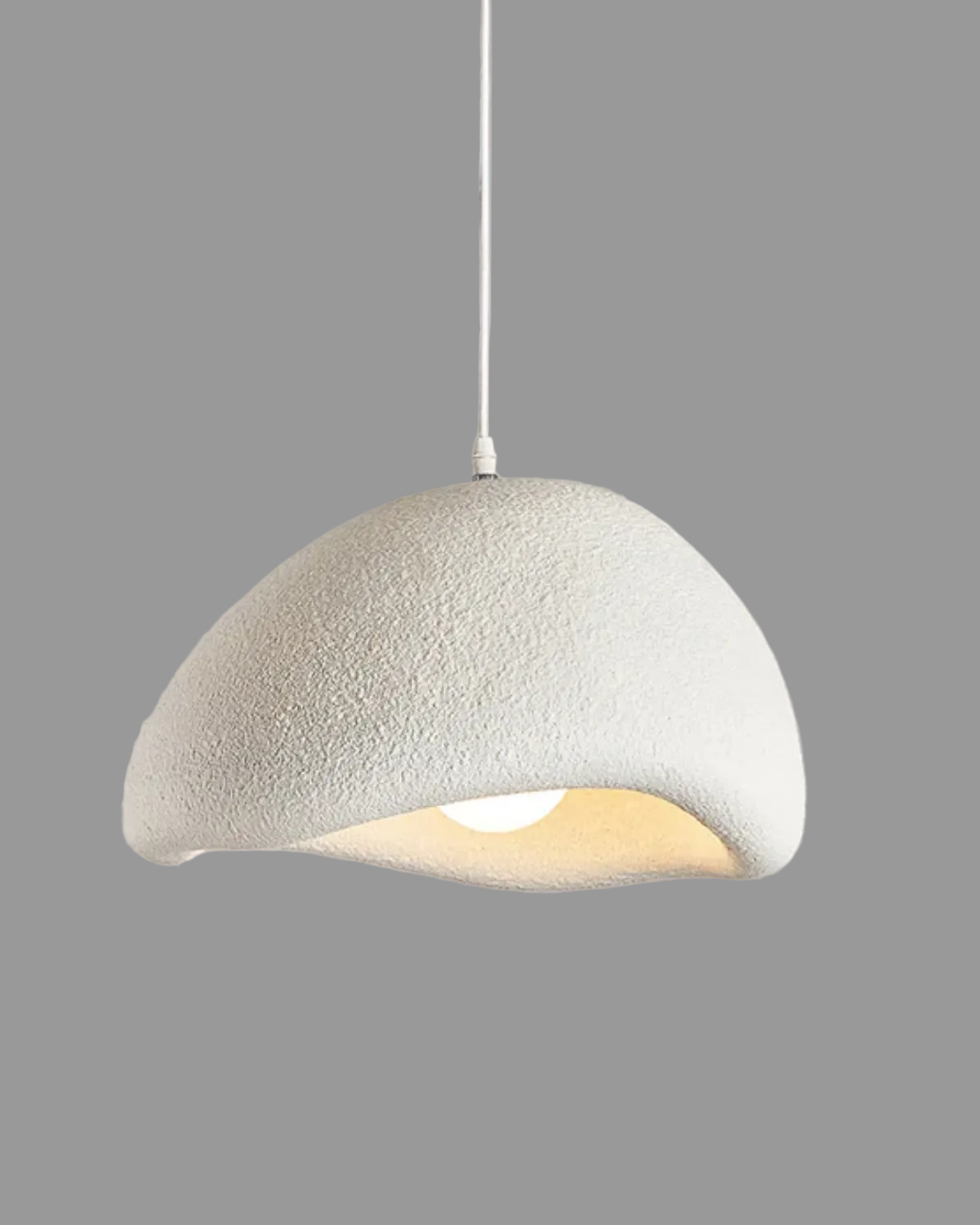Hängelampe Muschelform – Organisches Wabi Sabi Design mit Sanftem Licht