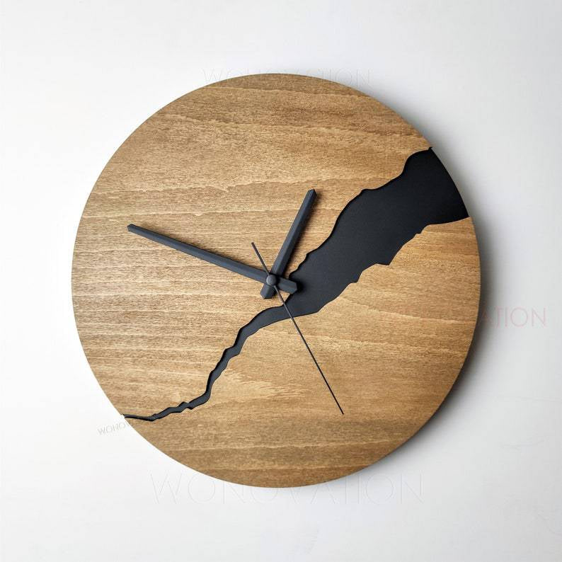 Exklusive Holzuhr - Natürliches Holzdesign