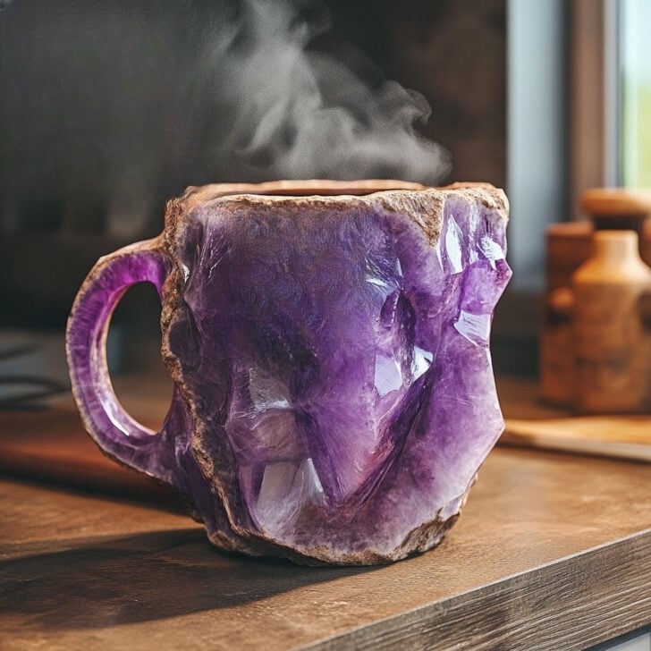 Kaffeetassen Aus Mineralkristall - Funkelndes Kristallglas