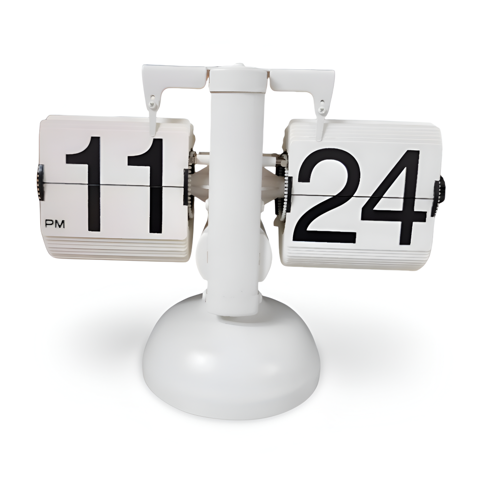 Minimalistische Flip Uhr - Zeitloser Retro-Charme