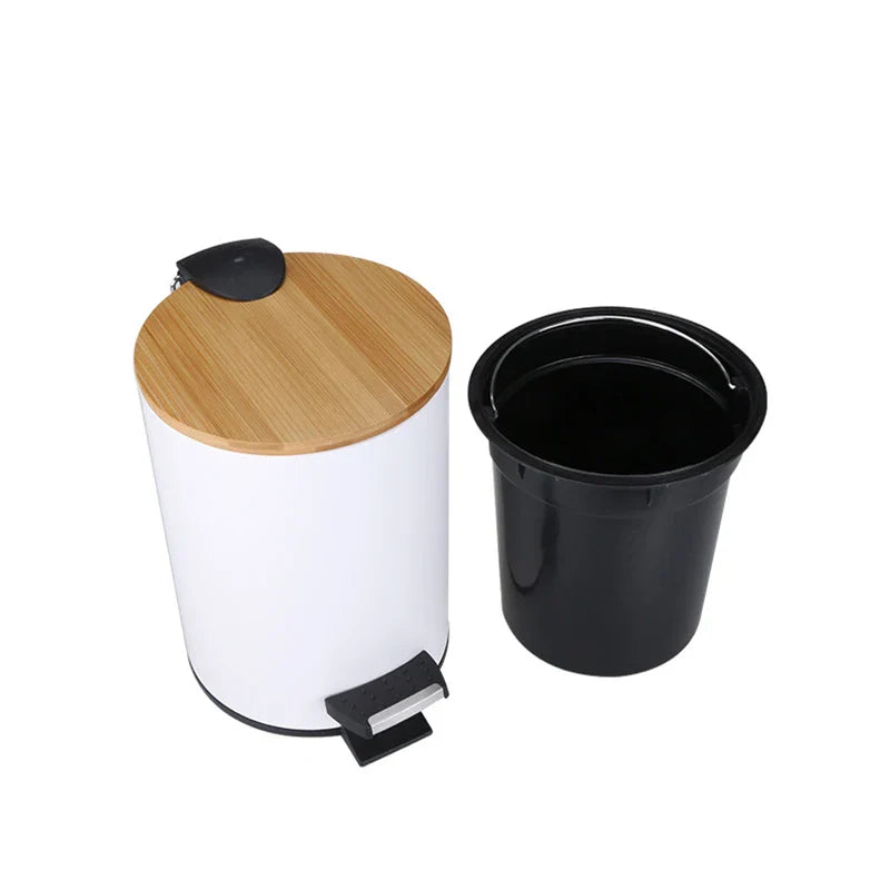 Abfalleimer mit Bambusdeckel - Japanische Eleganz