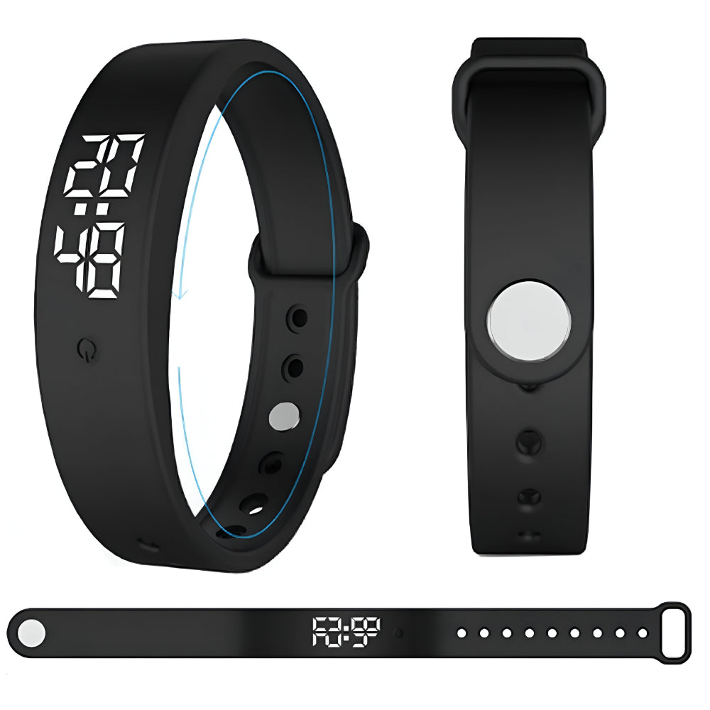Wristora – Smartwatch mit digitaler Zeitanzeige und Temperaturüberwachung
