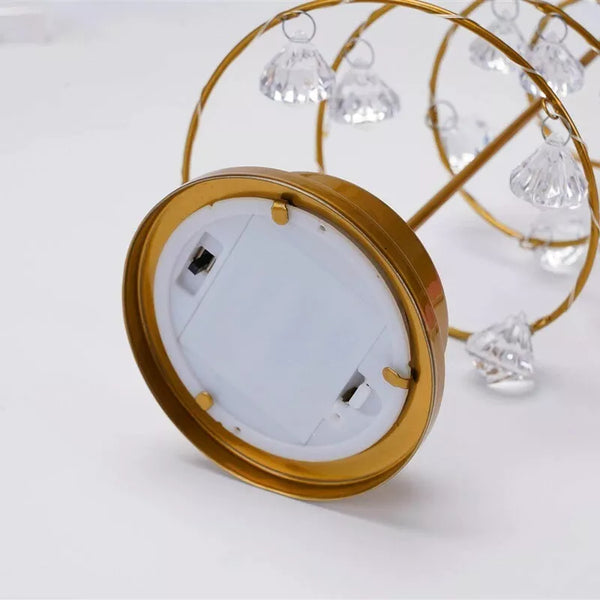 Pineglow – Kristall LED Weihnachtsbaum Tischleuchte mit Licht