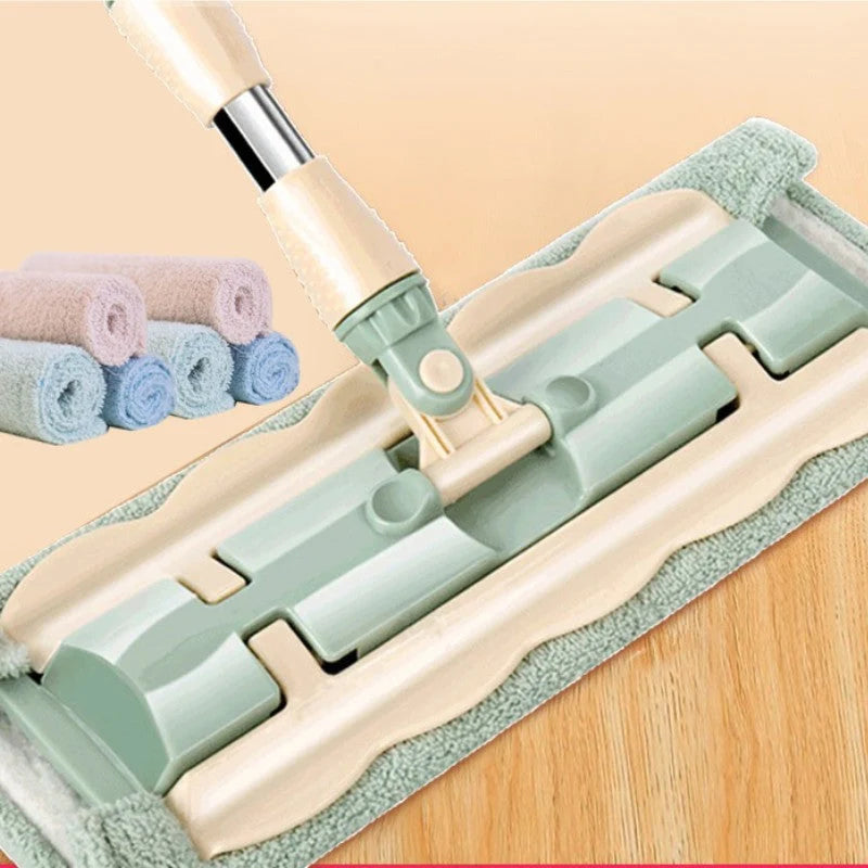 Cleanora – Bodenmopp mit waschbaren Mikrofaser-Reinigungsbezügen