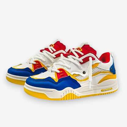 TIMOTHY – Schnür-Sneaker mit dicker Sohle und geometrischem Muster