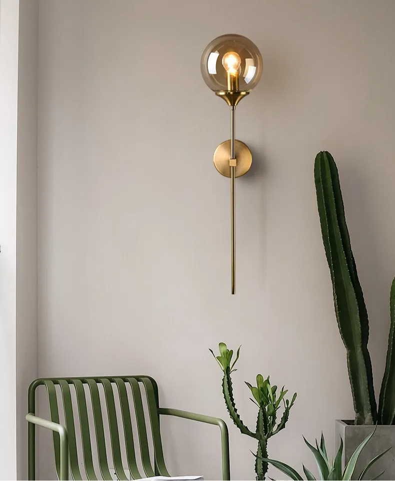 LumoNord LED-Glaskugel-Wandleuchte