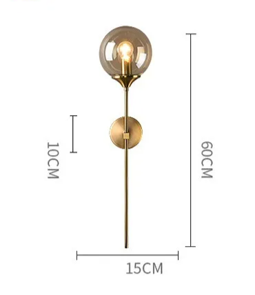 LumoNord LED-Glaskugel-Wandleuchte
