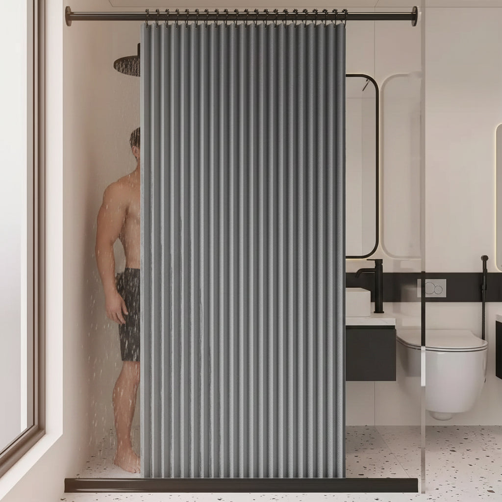 DuschFalt – Flexibler Duschvorhang mit Faltbarem Design