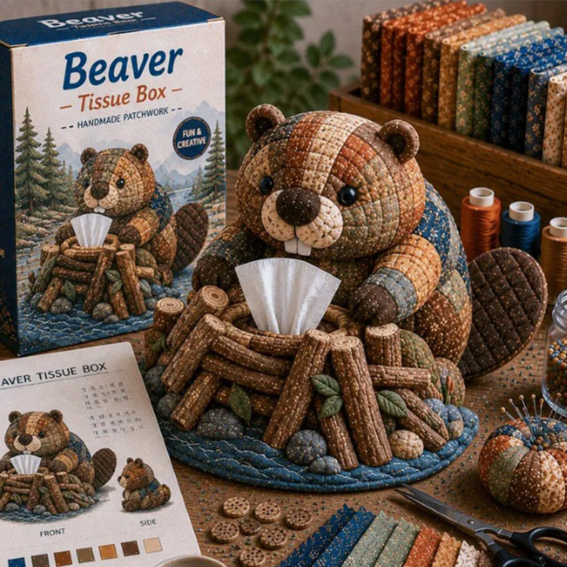 Pawstitch – Bastelset für Taschentuchboxen mit Tiermotiven