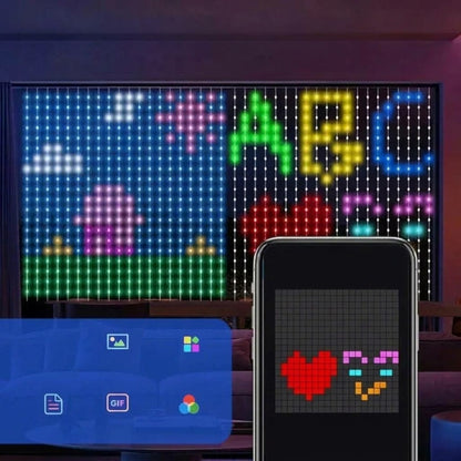 Luminara – LED-Vorhangbeleuchtung mit App-Steuerung und Fernbedienung
