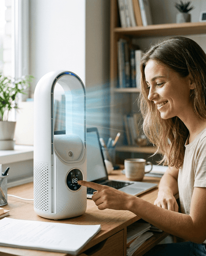 BREEZA Nova – Leiser flügelloser Luftkühler für erholsame Nächte
