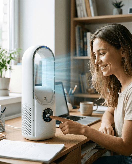 BREEZA Nova – Leiser flügelloser Luftkühler für erholsame Nächte