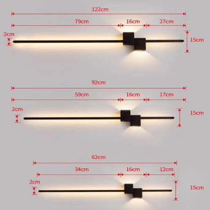 LINESTRIPE – Minimalistische LED Wandleuchte für modernes Ambiente