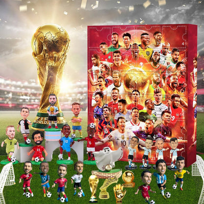 Goalvent – Fußball-Adventskalender mit 24 nummerierten Türchen und Figuren