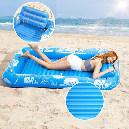 Floatvexa – Aufblasbare Duo-Liege mit integriertem Sprühsystem