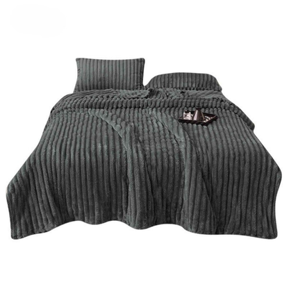 Cozyviro – Weiche Kuscheldecke mit gerippter Oberfläche und beidseitiger Ausführung