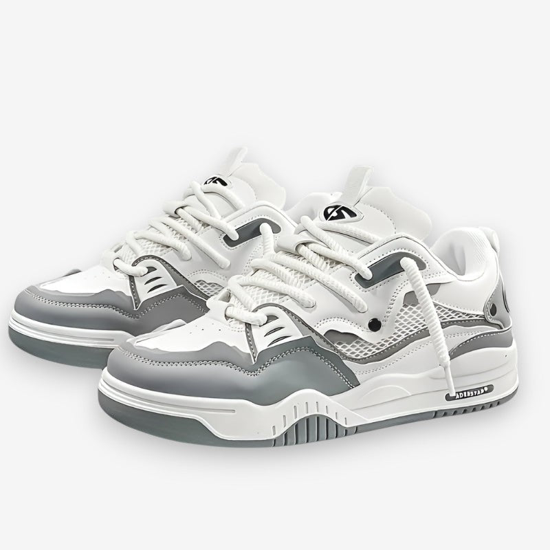 TIMOTHY – Schnür-Sneaker mit dicker Sohle und geometrischem Muster