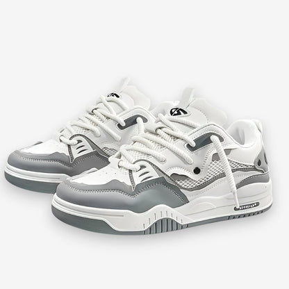 TIMOTHY – Schnür-Sneaker mit dicker Sohle und geometrischem Muster
