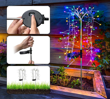 Sunburst – Solar LED Feuerwerk Gartenleuchte mit mehreren Lichtstrahlen