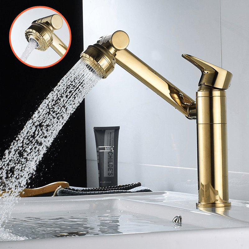 FLEXISPOUT – Flexibler 360° Wasserhahn mit Sprühfunktion für Waschbecken