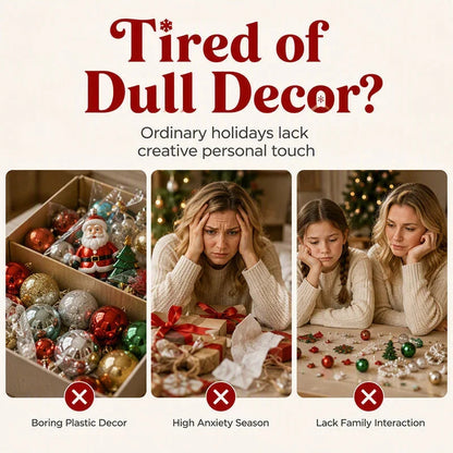 Merrynest – Kreativset mit verschiedenen Weihnachtsmotiven für saisonale Dekoration