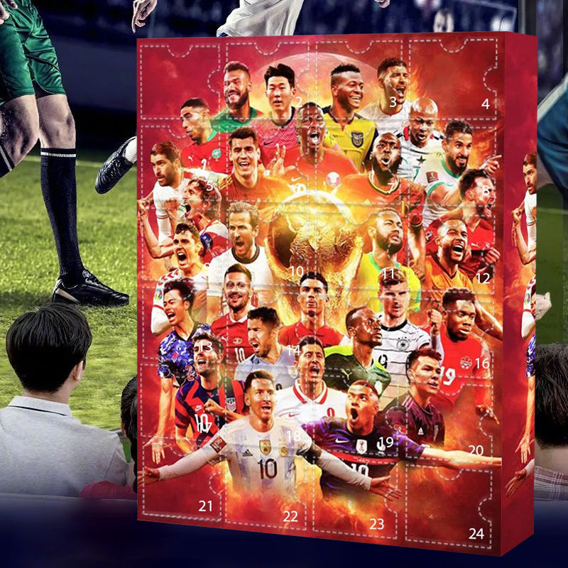 Goalvent – Fußball-Adventskalender mit 24 nummerierten Türchen und Figuren