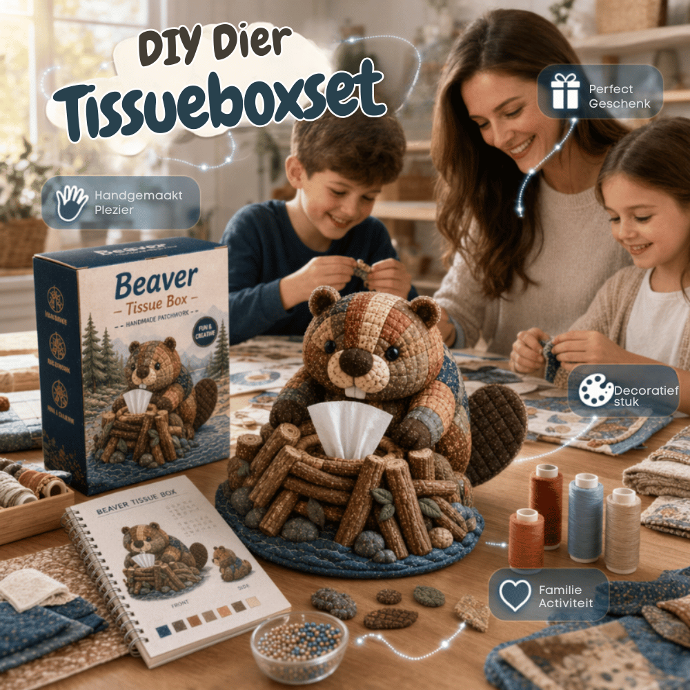 Pawstitch – Bastelset für Taschentuchboxen mit Tiermotiven