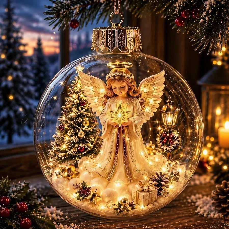 Snowview – Beleuchteter Weihnachtsschmuck mit festlicher Miniatur-Szene