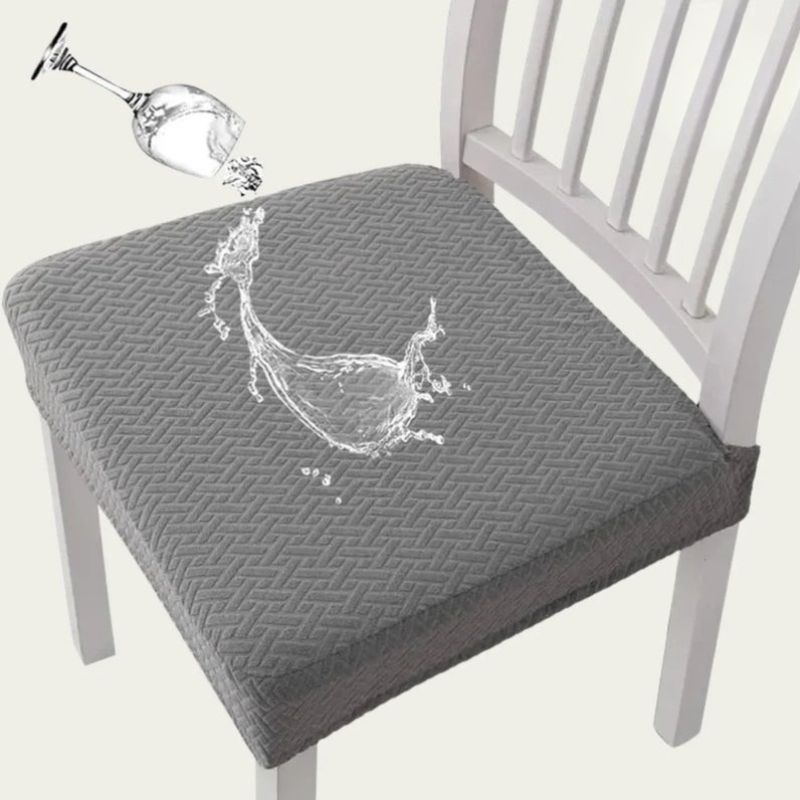 Chairvanta – Elastische Jacquard-Stuhlhusse mit wasserabweisender Schicht
