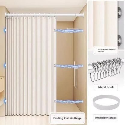 DuschFalt – Flexibler Duschvorhang mit Faltbarem Design
