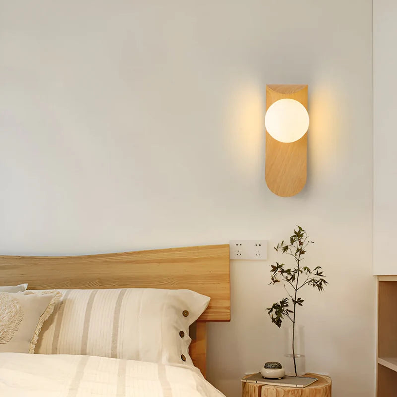 Dorevella – Skandinavische Wandlampe mit rundem Schirm