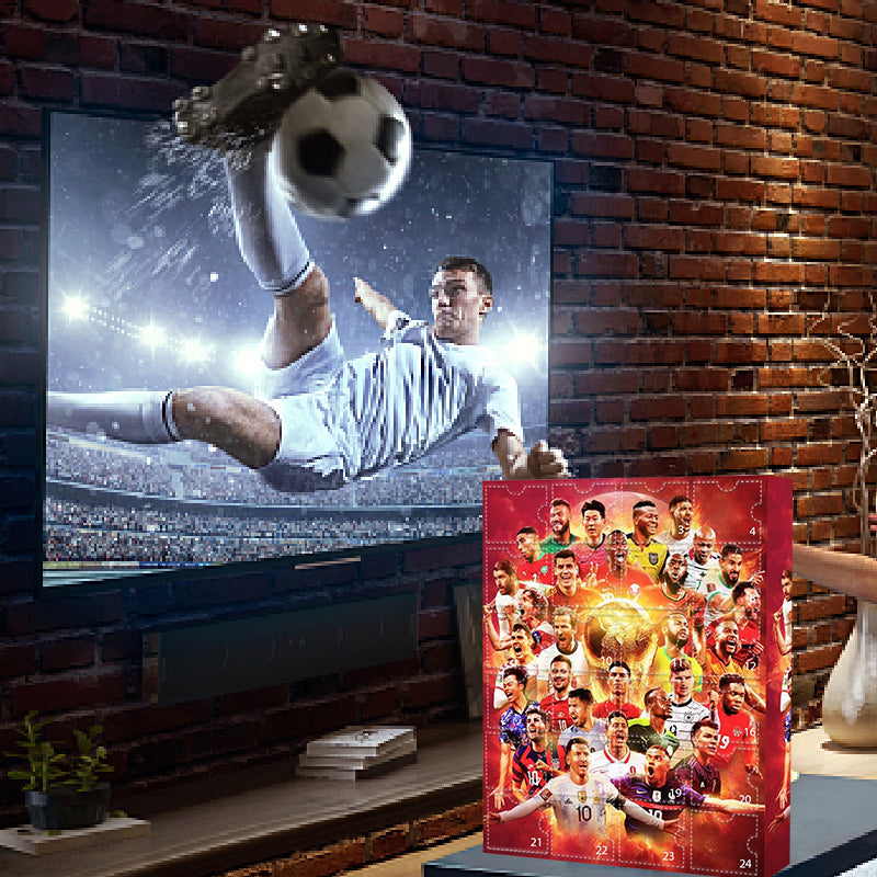 Goalvent – Fußball-Adventskalender mit 24 nummerierten Türchen und Figuren
