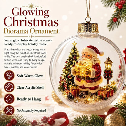 Snowview – Beleuchteter Weihnachtsschmuck mit festlicher Miniatur-Szene