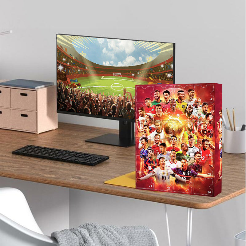 Goalvent – Fußball-Adventskalender mit 24 nummerierten Türchen und Figuren