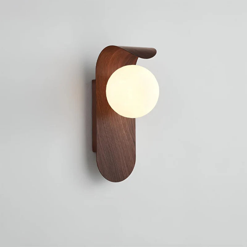 Dorevella – Skandinavische Wandlampe mit rundem Schirm