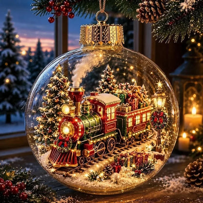 Snowview – Beleuchteter Weihnachtsschmuck mit festlicher Miniatur-Szene