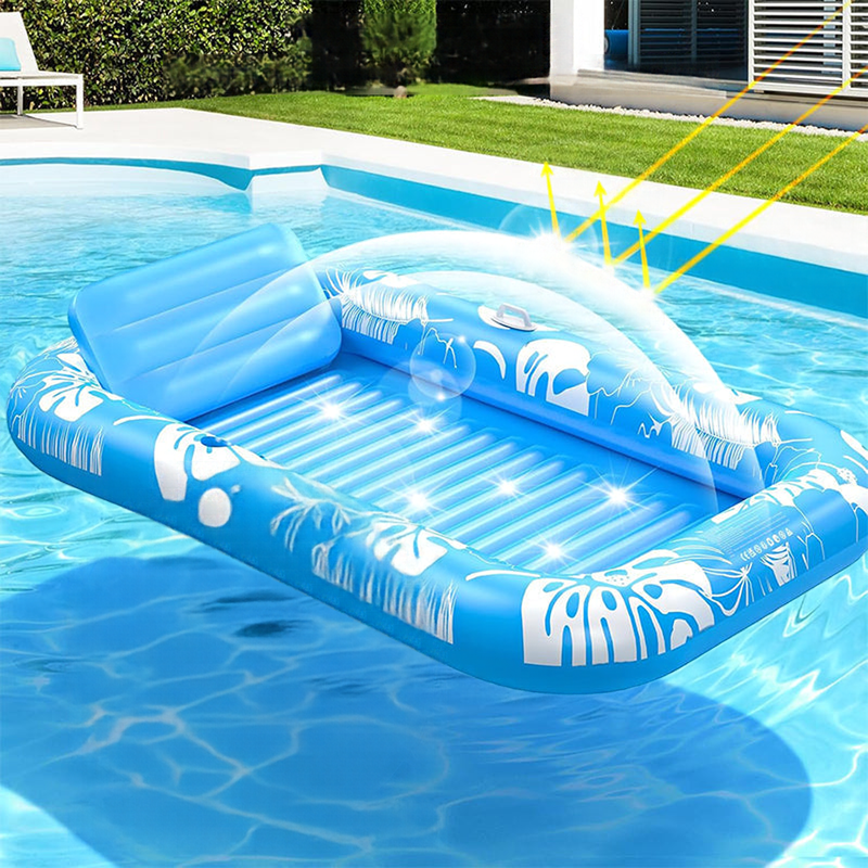 Floatvexa – Aufblasbare Duo-Liege mit integriertem Sprühsystem