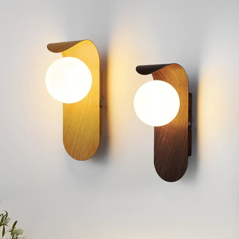 Dorevella – Skandinavische Wandlampe mit rundem Schirm