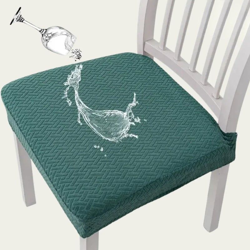 Chairvanta – Elastische Jacquard-Stuhlhusse mit wasserabweisender Schicht