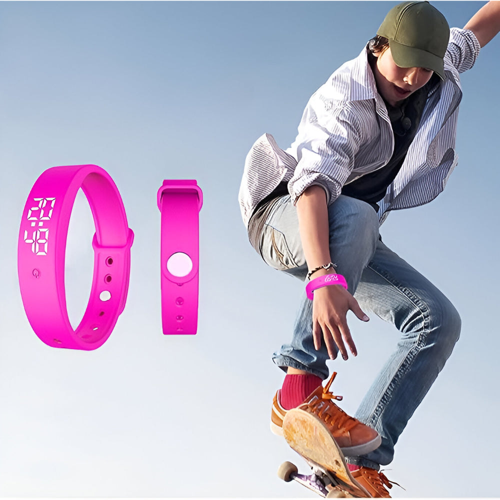 Wristora – Smartwatch mit digitaler Zeitanzeige und Temperaturüberwachung