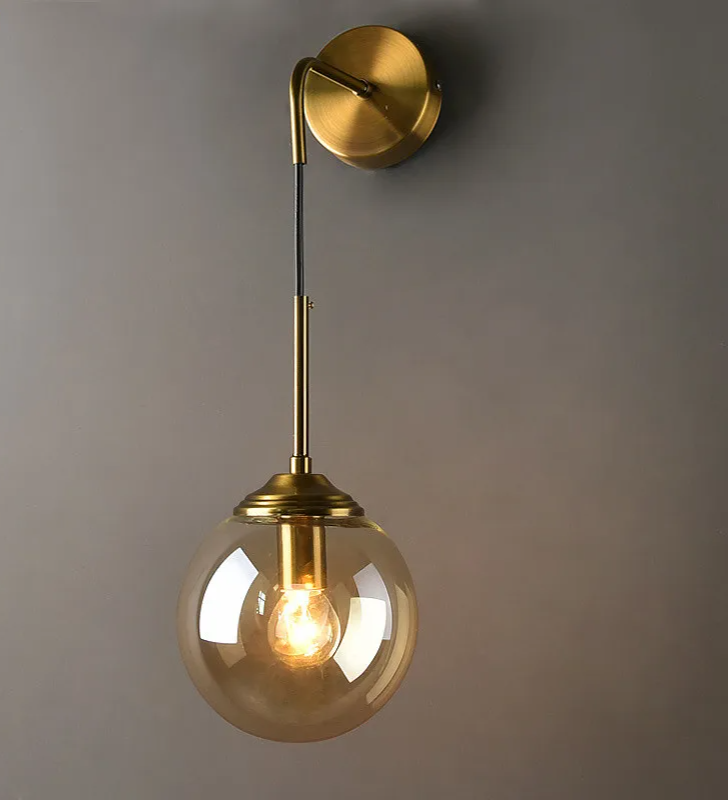 LumoNord LED-Glaskugel-Wandleuchte