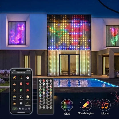 Luminara – LED-Vorhangbeleuchtung mit App-Steuerung und Fernbedienung