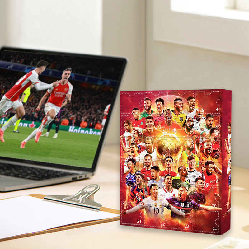 Goalvent – Fußball-Adventskalender mit 24 nummerierten Türchen und Figuren