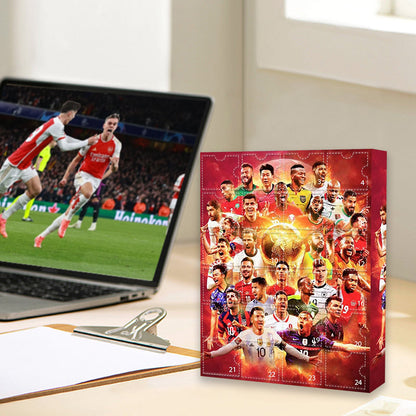 Goalvent – Fußball-Adventskalender mit 24 nummerierten Türchen und Figuren
